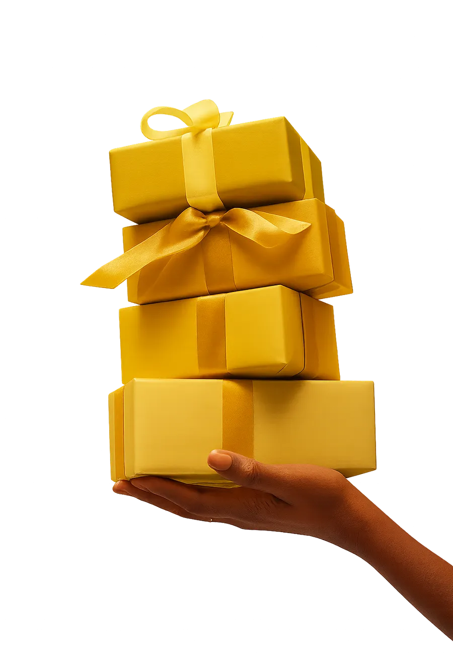 A stack of wrapped parcels ready to be sent